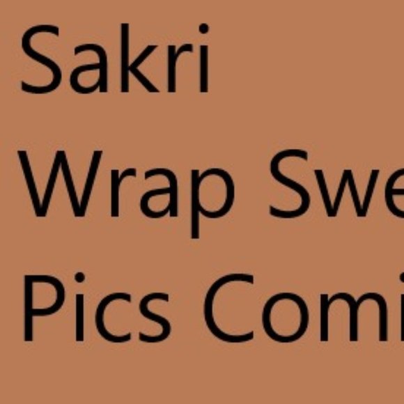 Women's Sweater in a Camel Color with a Tie Front - Picture 4 of 4